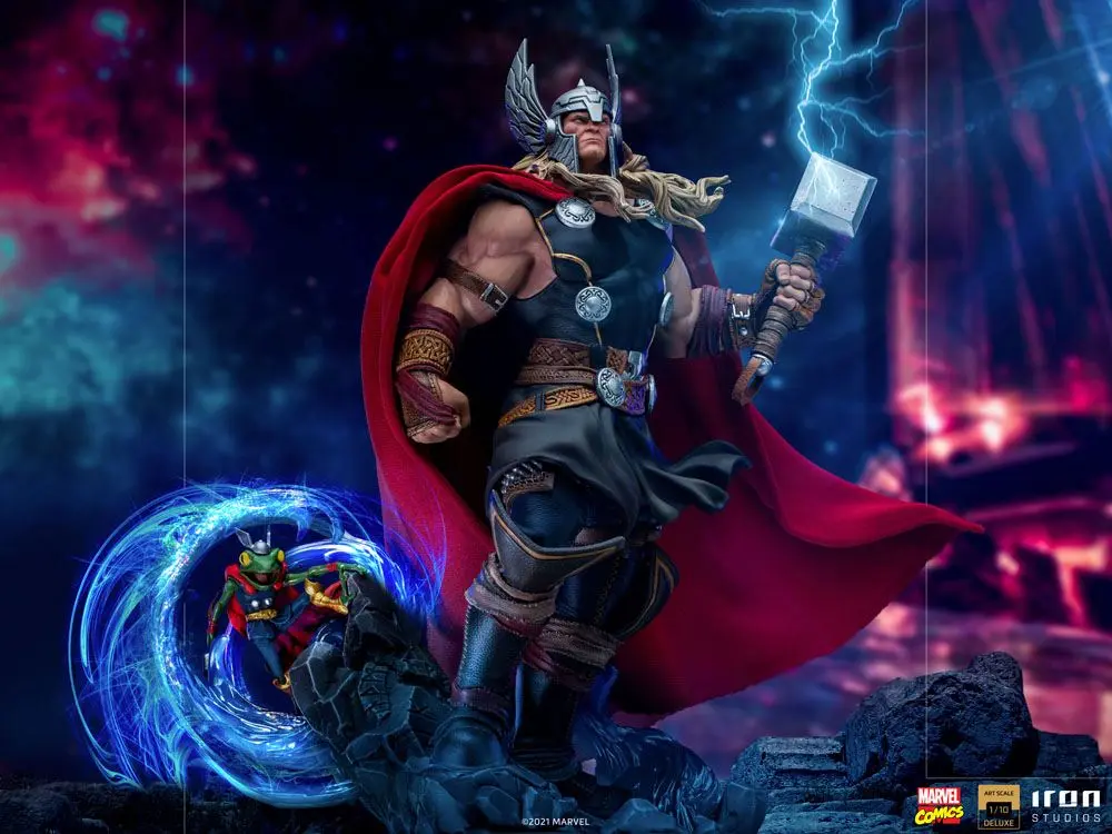 Marvel Comics Deluxe Art Scale 1/10 Thor Unleashed szobor figura 28 cm termékfotó