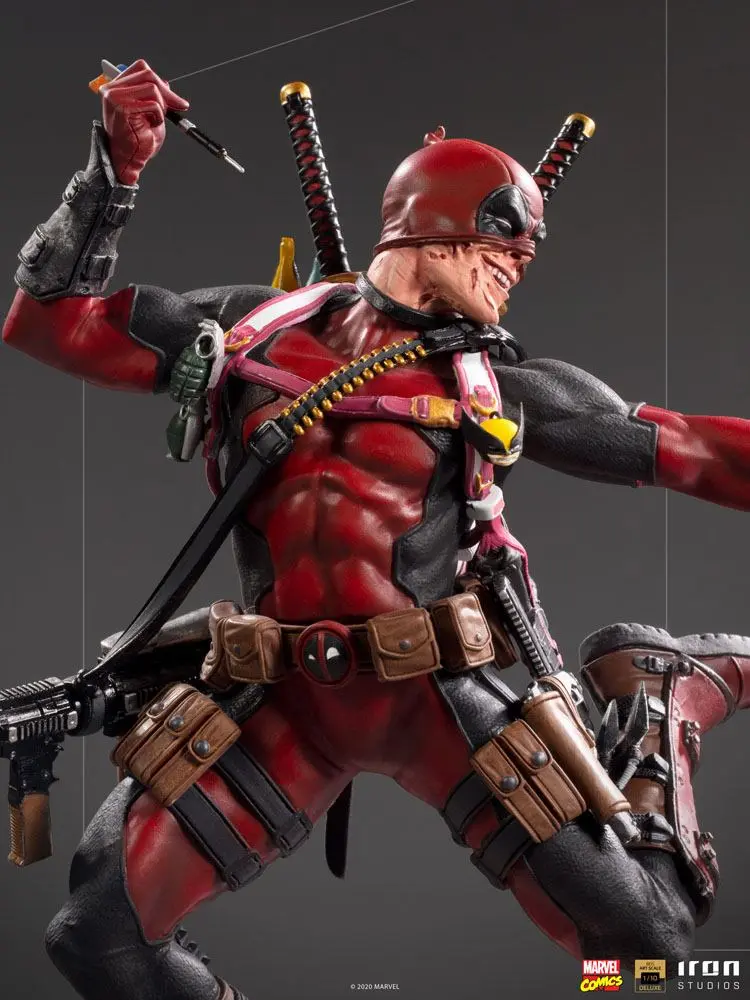 Marvel Comics Deluxe BDS Art Scale 1/10 Deadpool szobor figura 24 cm termékfotó