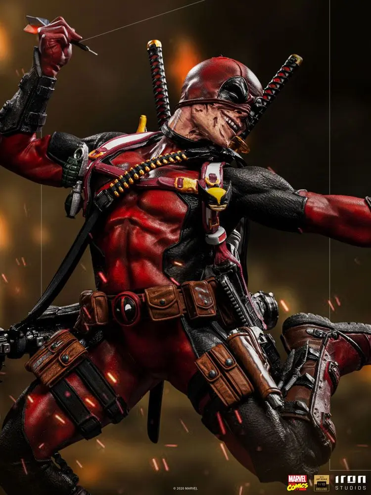 Marvel Comics Deluxe BDS Art Scale 1/10 Deadpool szobor figura 24 cm termékfotó
