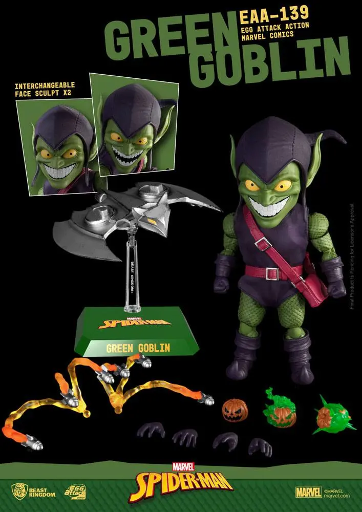 Marvel Comics Egg Attack Action Green Goblin akciófigura 17 cm termékfotó