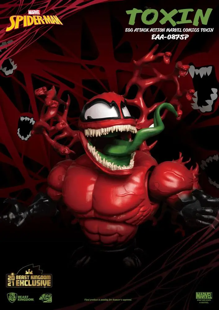 Marvel Comics Egg Attack Action Toxin Beast Kingdom 2021 Exkluzív akciófigura 20 cm termékfotó