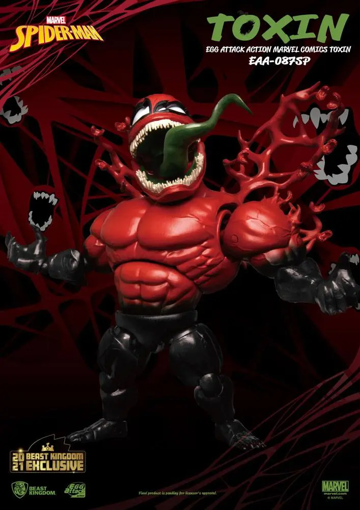 Marvel Comics Egg Attack Action Toxin Beast Kingdom 2021 Exkluzív akciófigura 20 cm termékfotó
