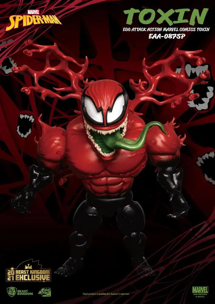 Marvel Comics Egg Attack Action Toxin Beast Kingdom 2021 Exkluzív akciófigura 20 cm termékfotó