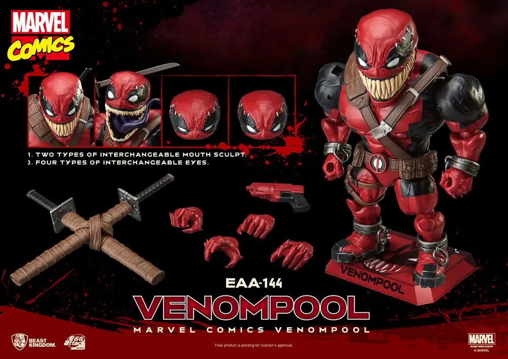 Marvel Comics Egg Attack Action Venompool akciófigura 21 cm termékfotó