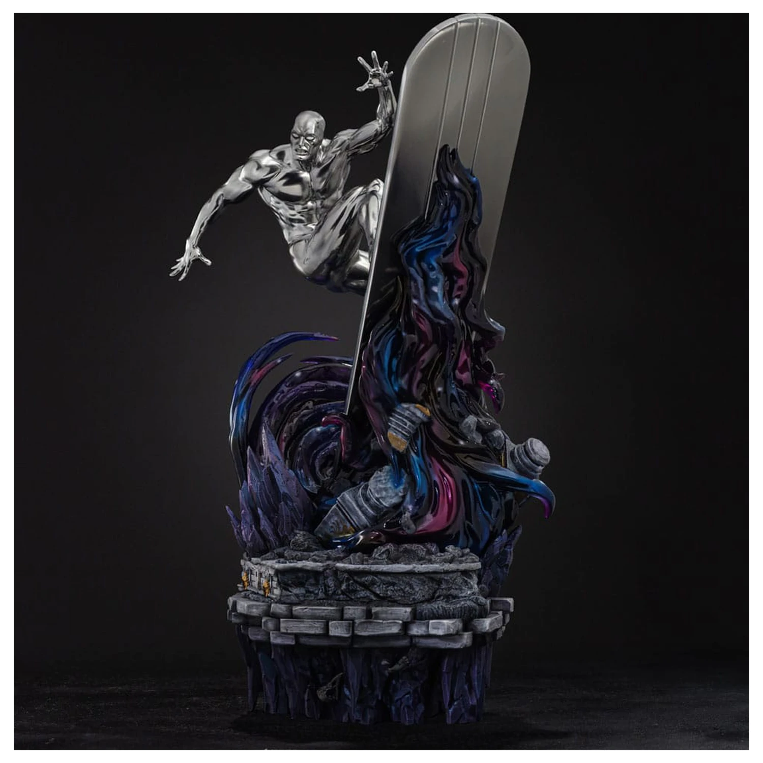 Marvel Comics Infinity Gauntlet Diorama Art Scale 1/10 Silver Surfer Deluxe szobor figura 36 cm termékfotó