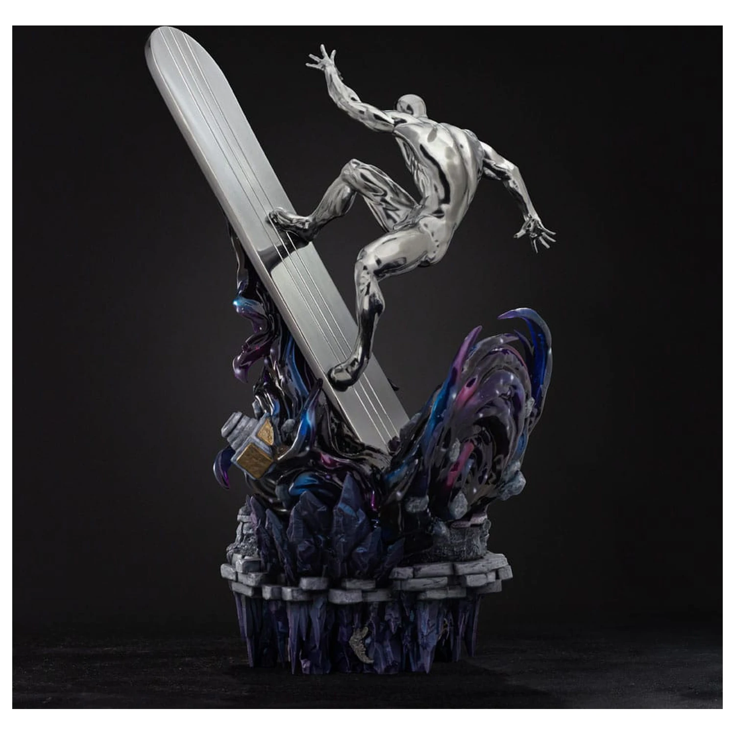 Marvel Comics Infinity Gauntlet Diorama Art Scale 1/10 Silver Surfer Deluxe szobor figura 36 cm termékfotó