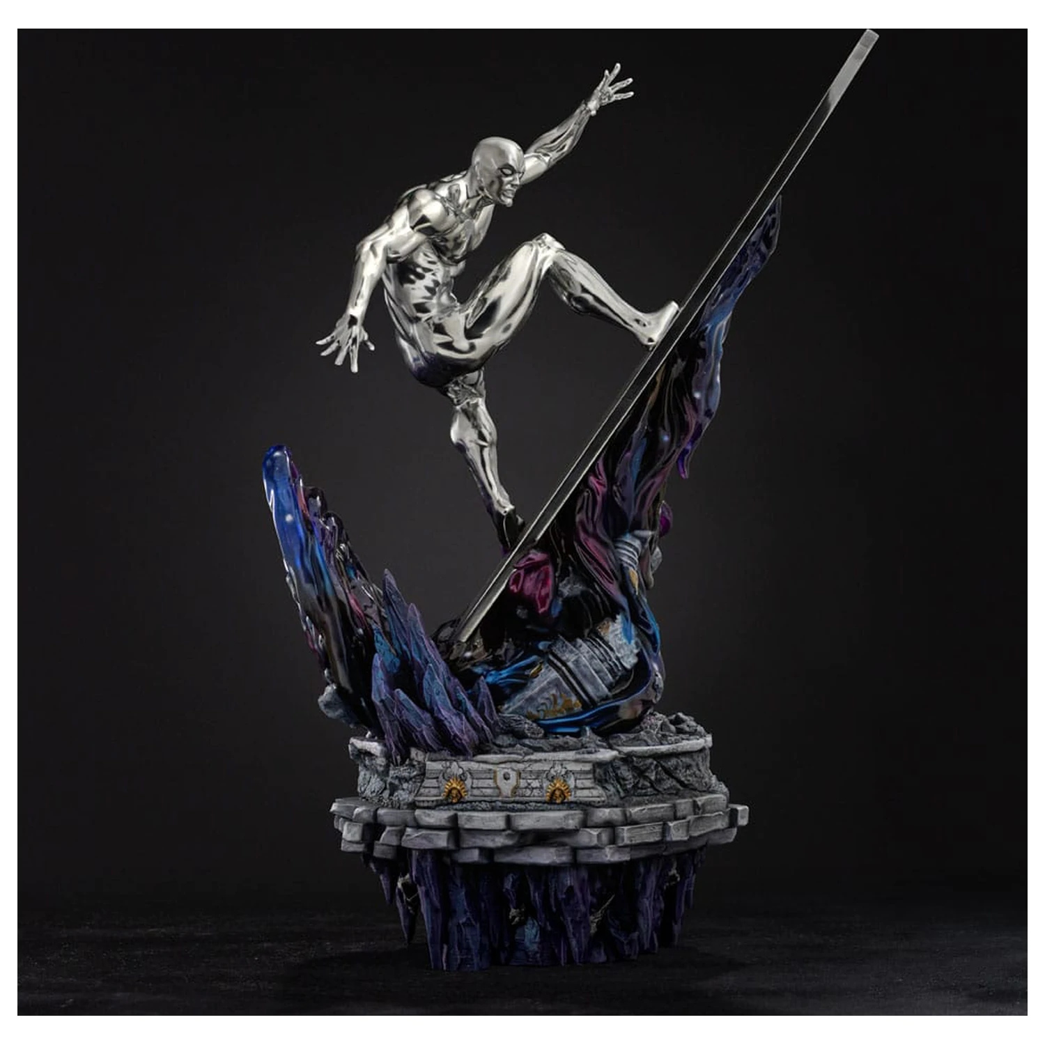 Marvel Comics Infinity Gauntlet Diorama Art Scale 1/10 Silver Surfer Deluxe szobor figura 36 cm termékfotó