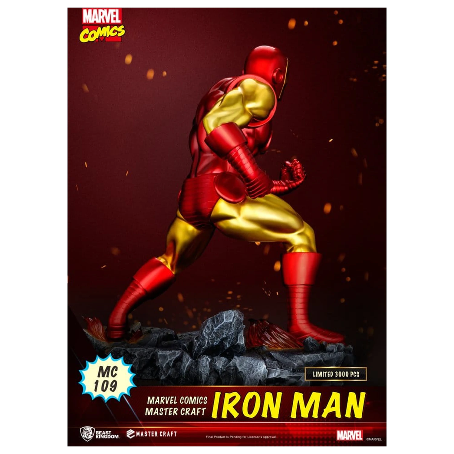 Marvel Comics Master Craft szobor figura Iron Man 29 cm termékfotó