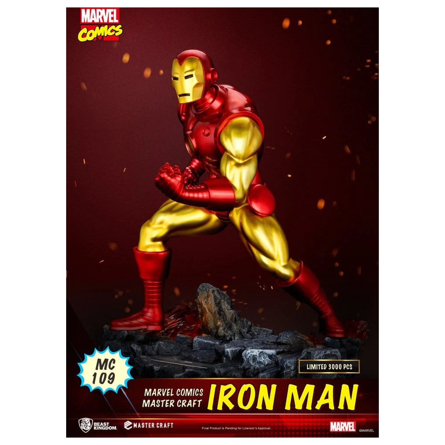 Marvel Comics Master Craft szobor figura Iron Man 29 cm termékfotó