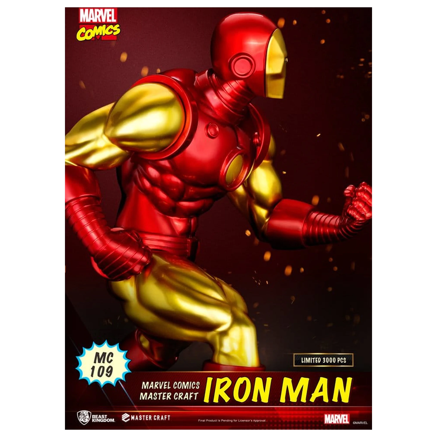 Marvel Comics Master Craft szobor figura Iron Man 29 cm termékfotó