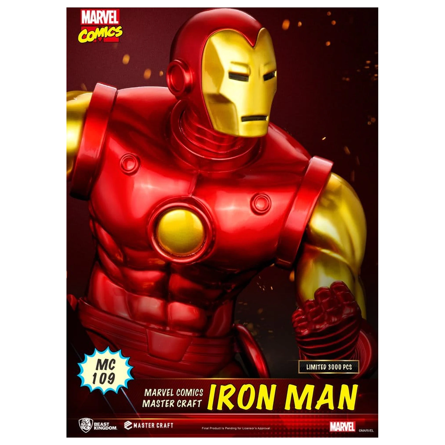 Marvel Comics Master Craft szobor figura Iron Man 29 cm termékfotó