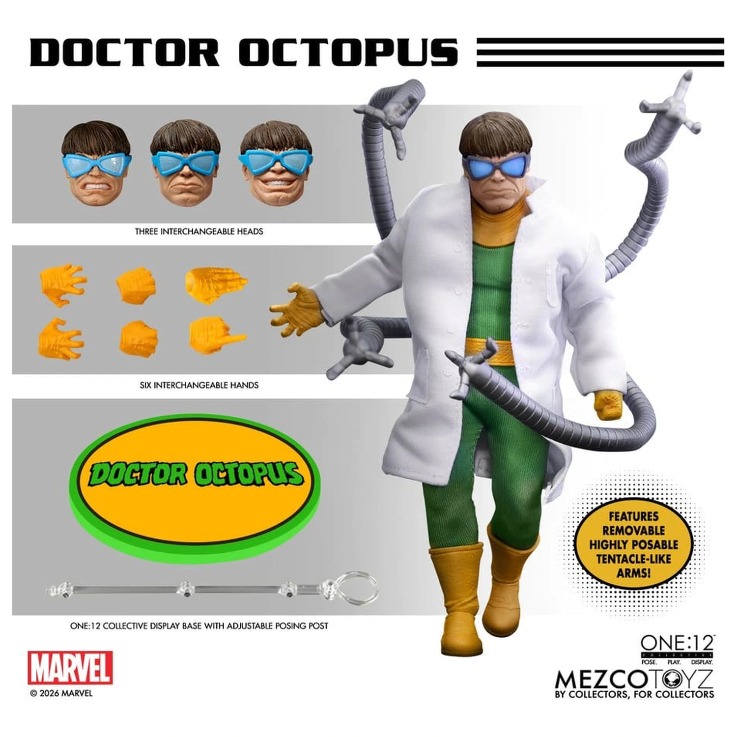 Marvel Comics One:12 Collective 1/12 Doctor Octopus akciófigura 16 cm termékfotó