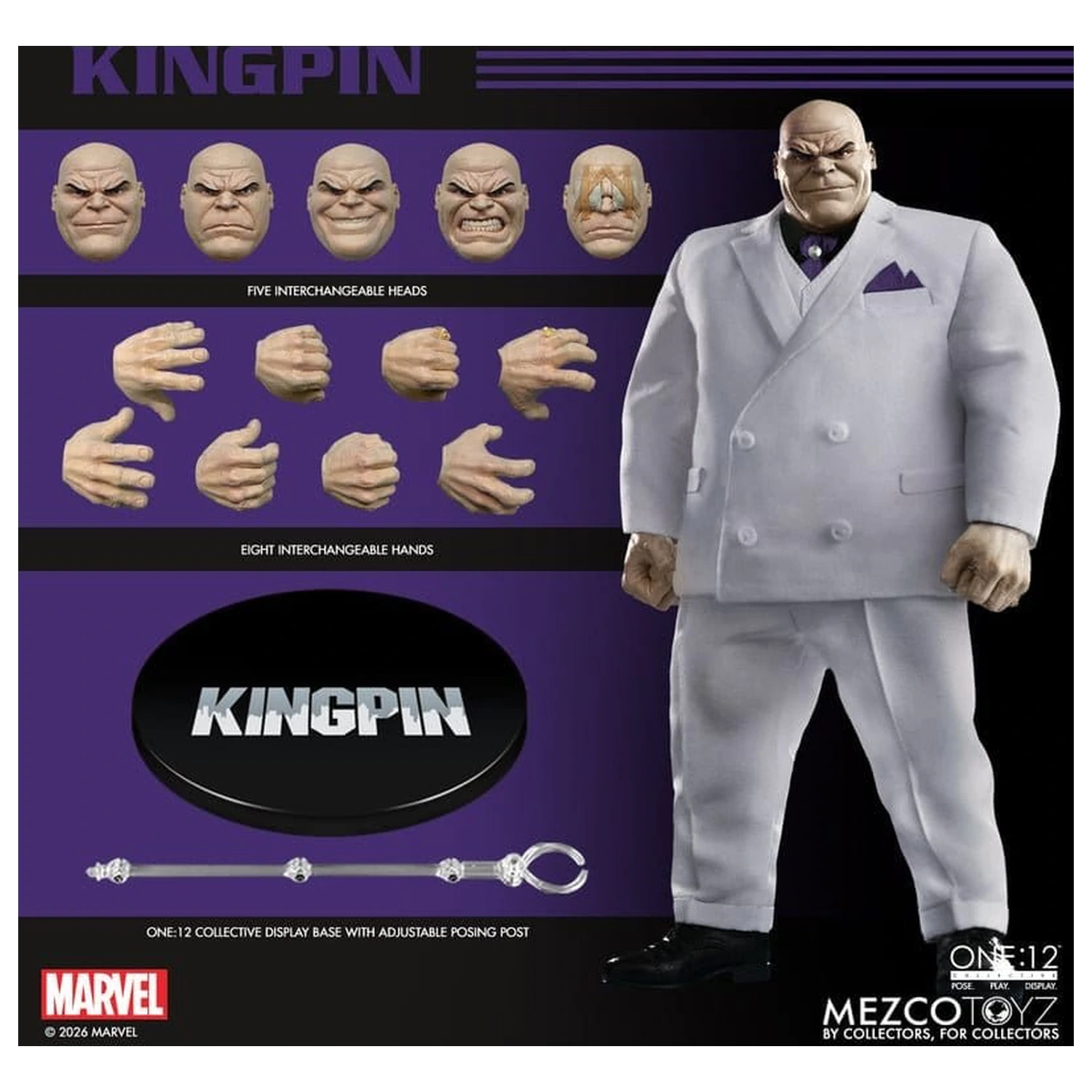 Marvel Comics One:12 Collective akciófigura 1/12 Kingpin 18 cm termékfotó