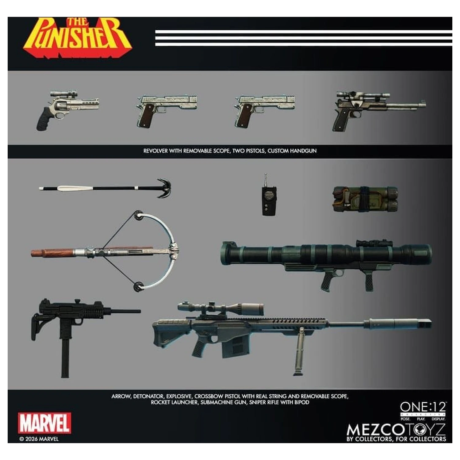 Marvel Comics One:12 Collective akciófigura 1/12 Punisher 17 cm termékfotó