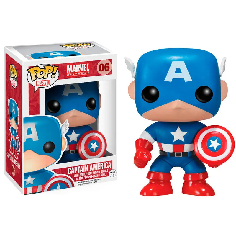 Marvel Comics POP! Vinyl Bobble-Head Amerika Kapitány termékfotó