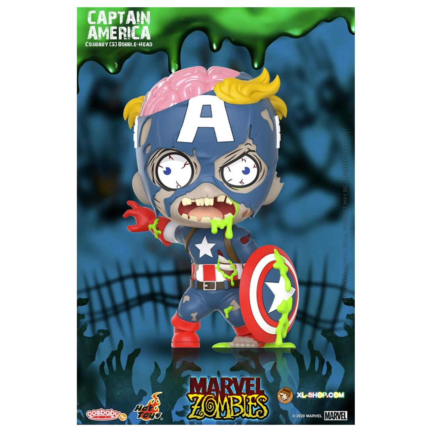 Marvel Cosbaby Wave 1 Captain America Zombie termékfotó