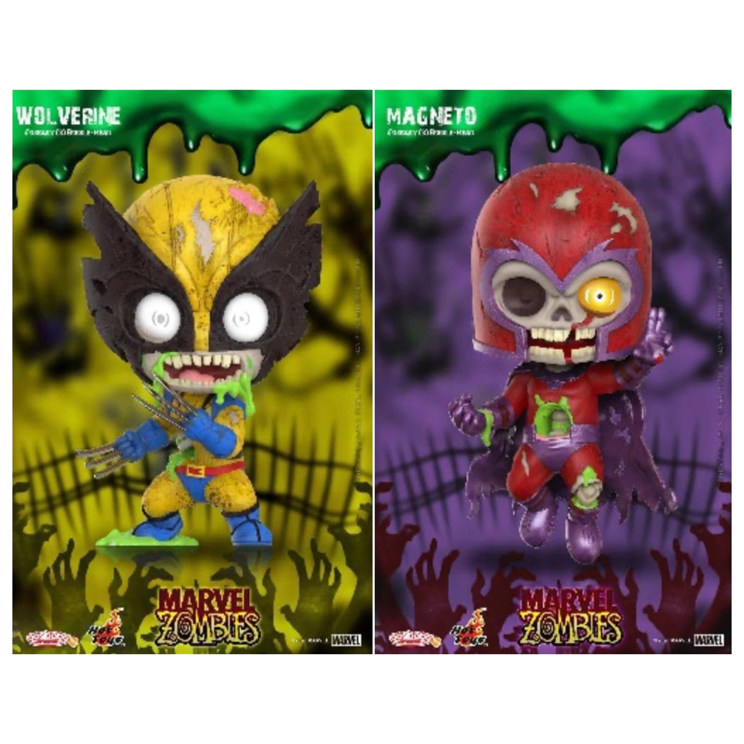 Marvel Cosbaby Wave 1 Wolverine & Magneto Zombies Set termékfotó