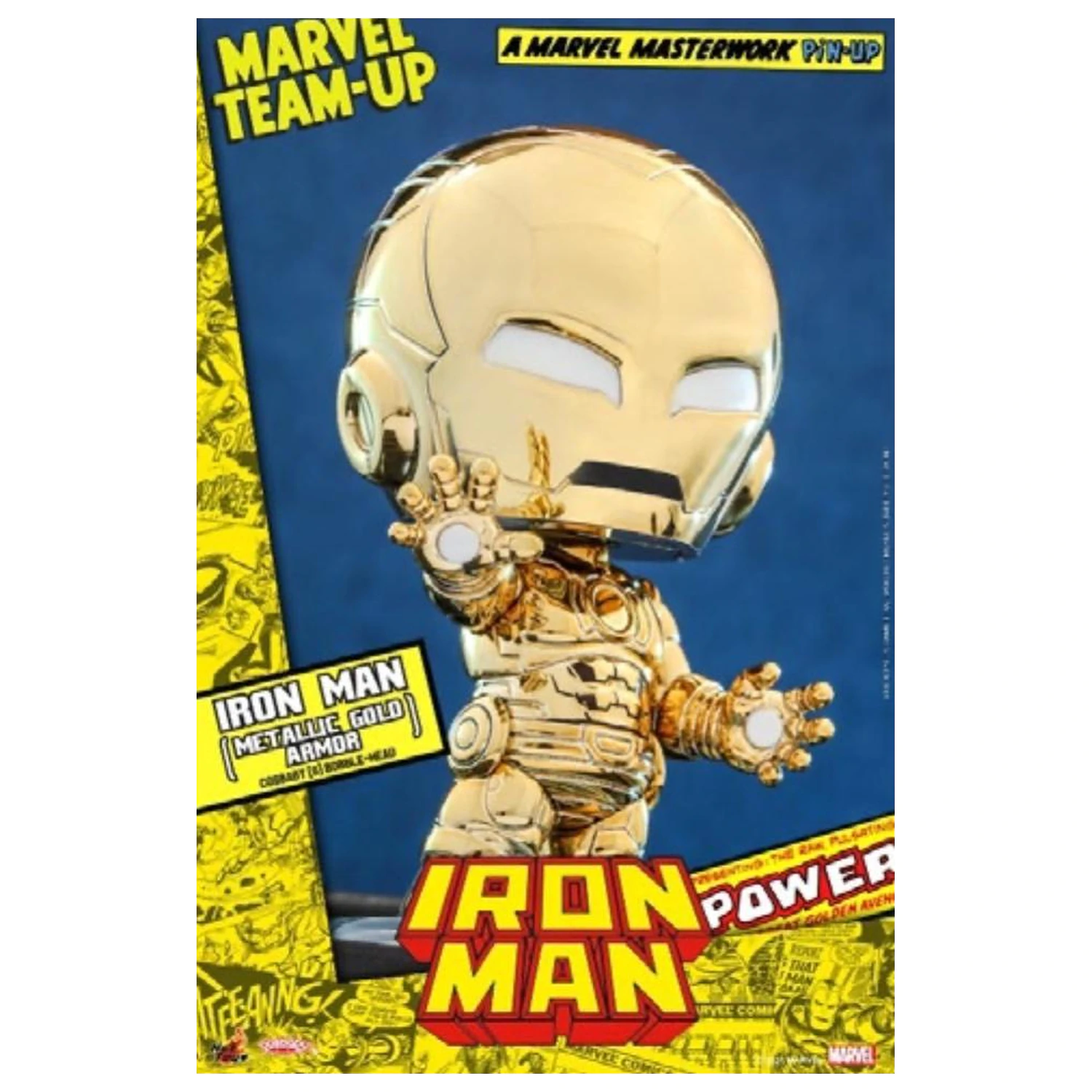 Marvel Cosbaby Wave 2 Iron Man Metallic Gold Armor termékfotó