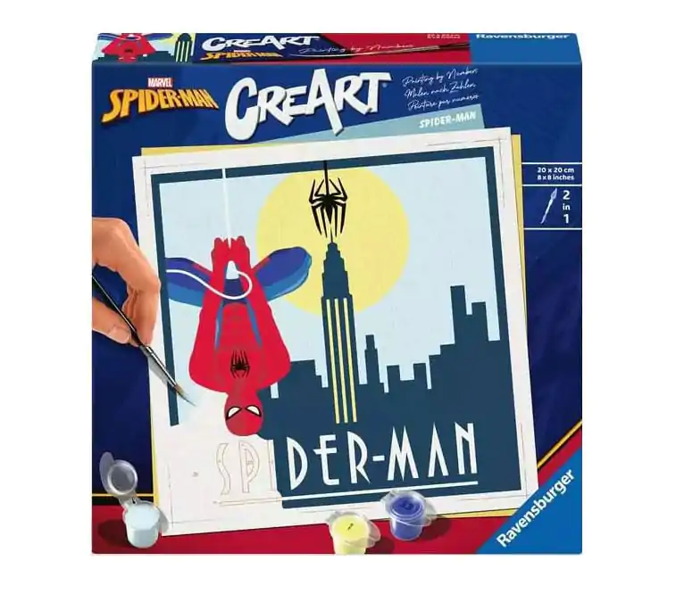 Marvel CreArt Paint by Numbers Spider-Man festő csomag 20 x 20 cm termékfotó