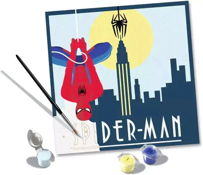 Marvel CreArt Paint by Numbers Spider-Man festő csomag 20 x 20 cm termékfotó