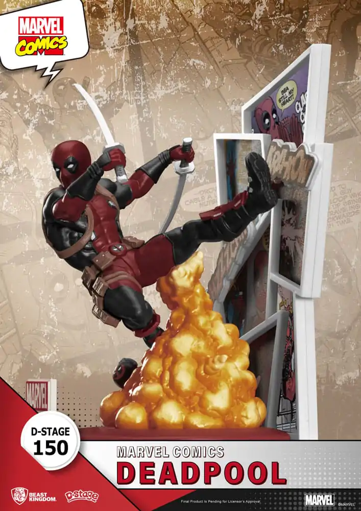 Marvel D-Stage Deadpool PVC Diorama szobor figura 16 cm termékfotó