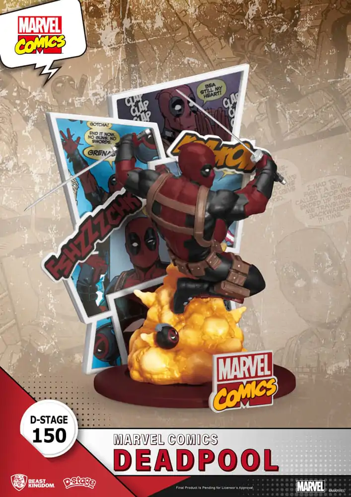 Marvel D-Stage Deadpool PVC Diorama szobor figura 16 cm termékfotó