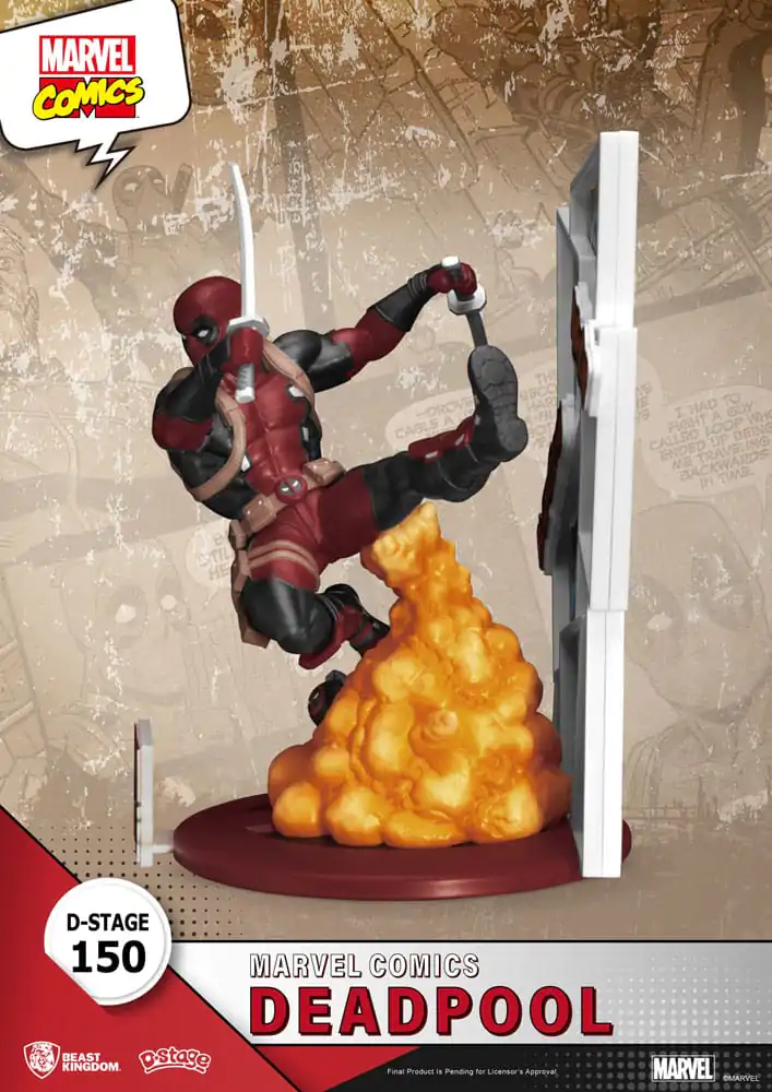 Marvel D-Stage Deadpool PVC Diorama szobor figura 16 cm termékfotó