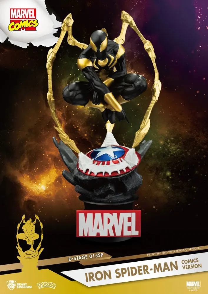 Marvel D-Stage Iron Spider-Man Comic Version PVC Diorama szobor figura 16 cm termékfotó