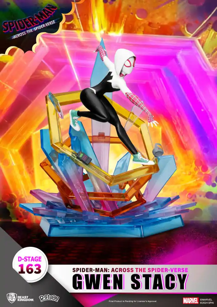 Marvel D-Stage Spider-Man: Across the Spider-Verse Gwen Stacy PVC Diorama szobor figura 15 cm termékfotó