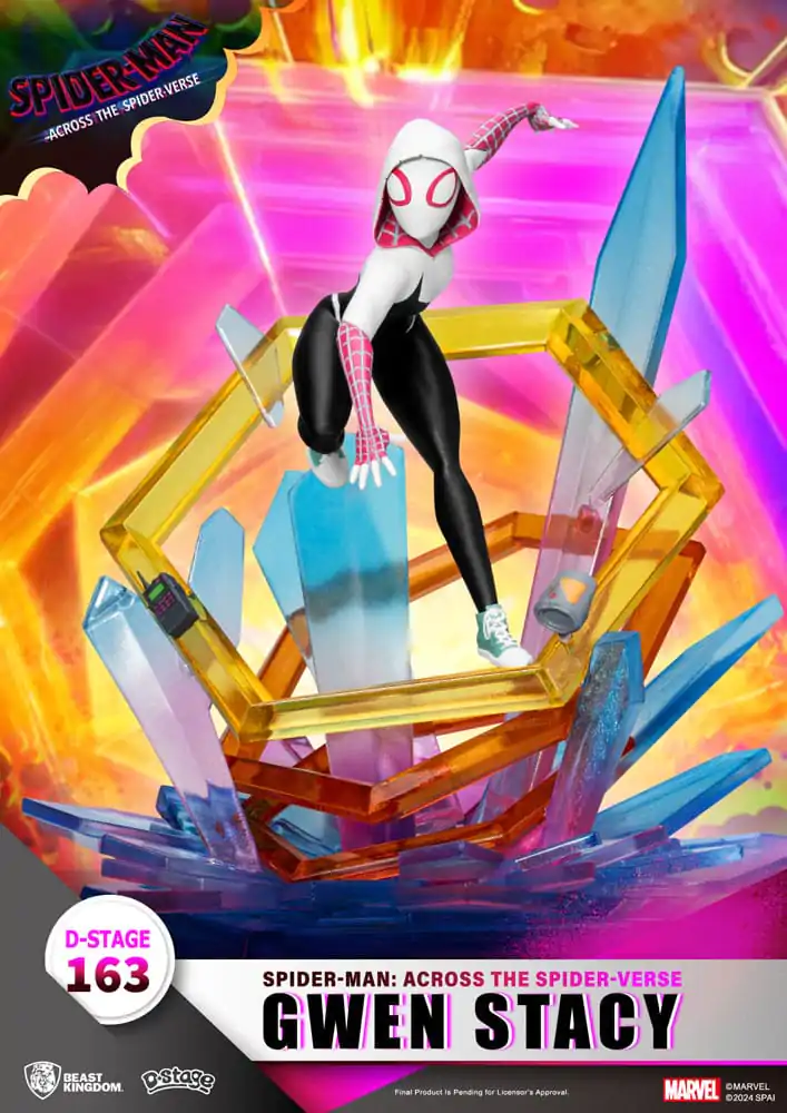 Marvel D-Stage Spider-Man: Across the Spider-Verse Gwen Stacy PVC Diorama szobor figura 15 cm termékfotó