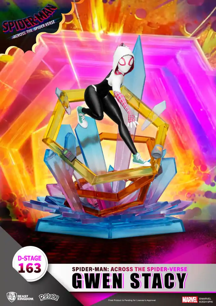 Marvel D-Stage Spider-Man: Across the Spider-Verse Gwen Stacy PVC Diorama szobor figura 15 cm termékfotó