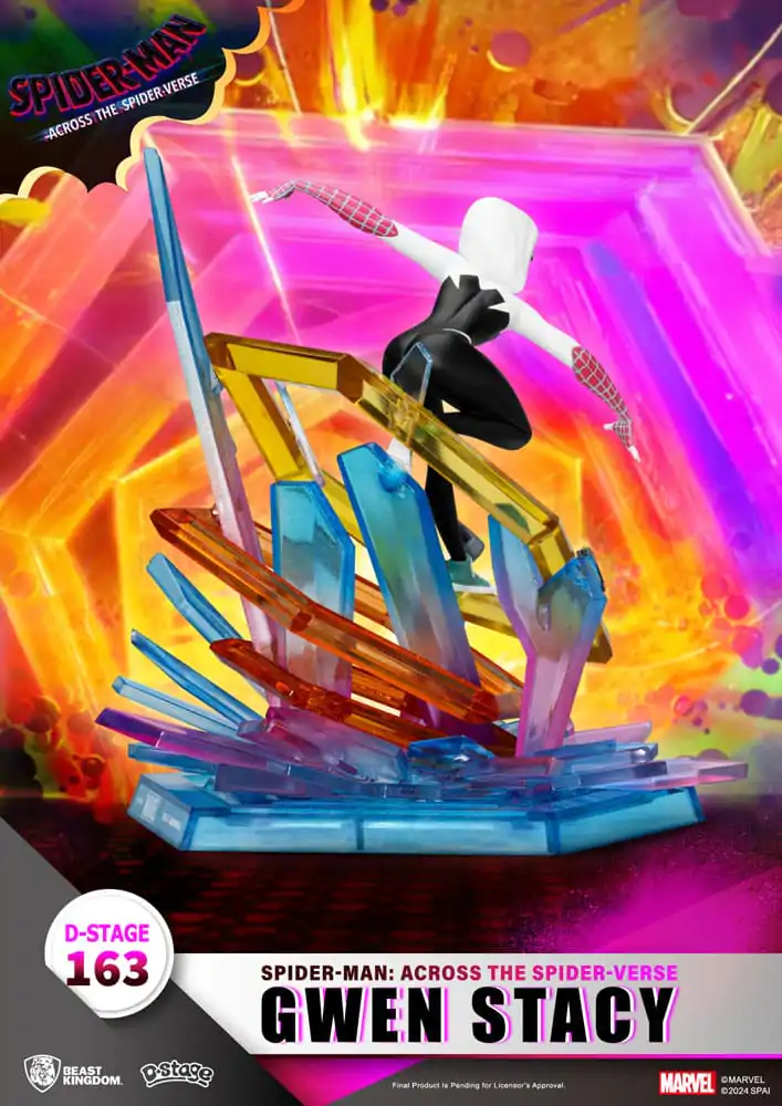 Marvel D-Stage Spider-Man: Across the Spider-Verse Gwen Stacy PVC Diorama szobor figura 15 cm termékfotó