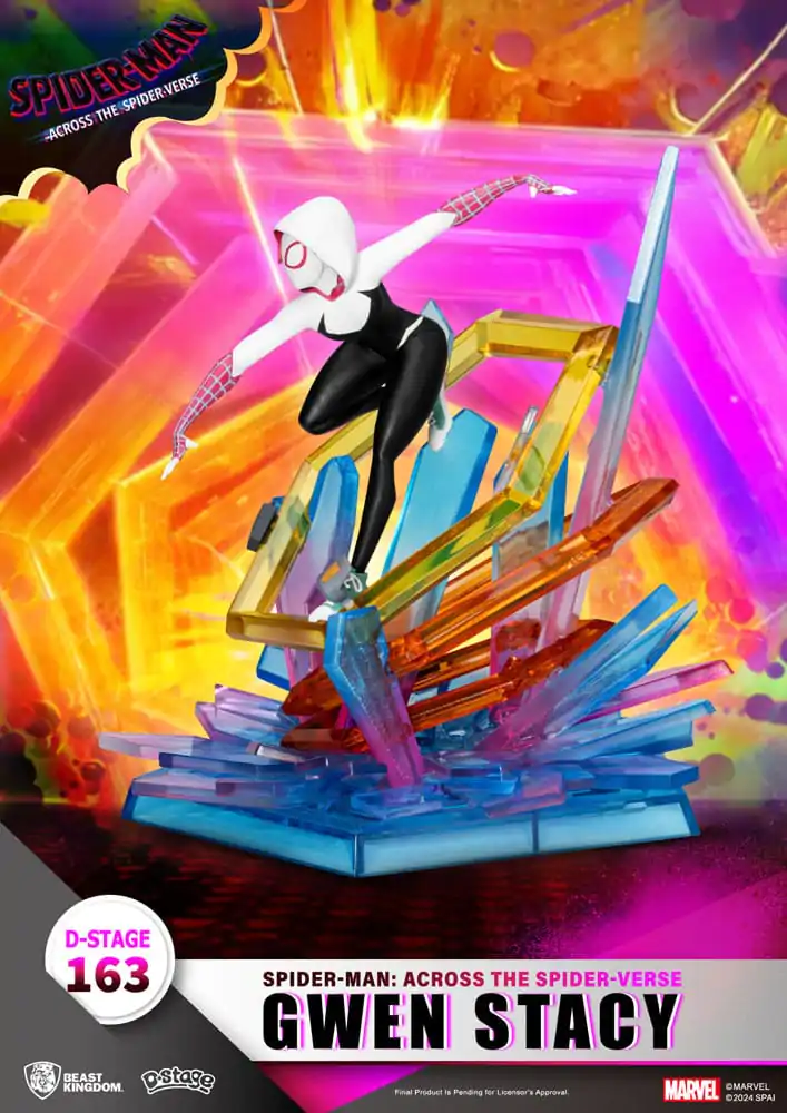 Marvel D-Stage Spider-Man: Across the Spider-Verse Gwen Stacy PVC Diorama szobor figura 15 cm termékfotó