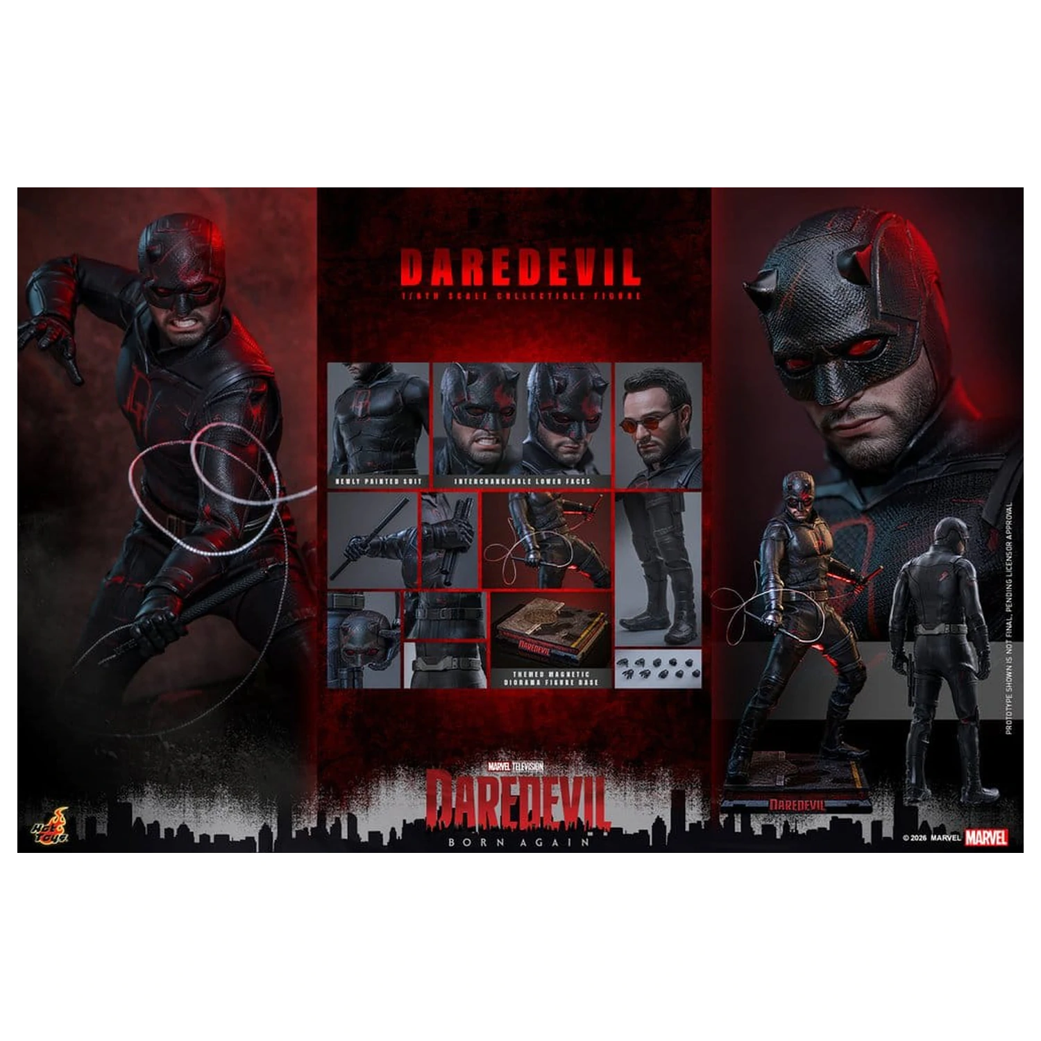 Marvel Daredevil: Born Again akciófigura 1/6 Daredevil 30 cm termékfotó