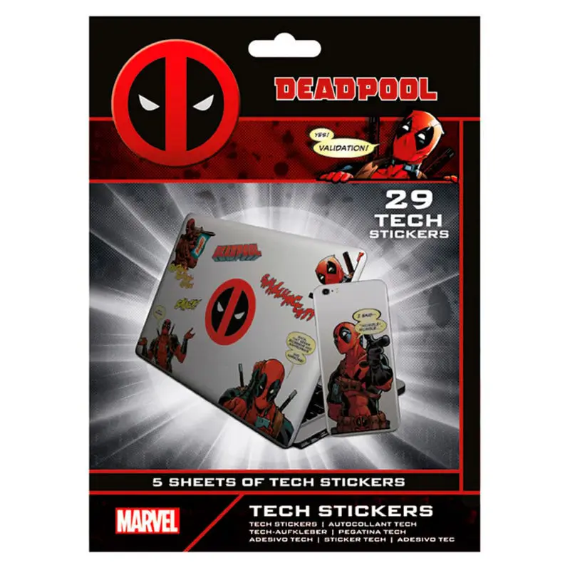 Marvel Deadpool 29 darabos matrica szett termékfotó