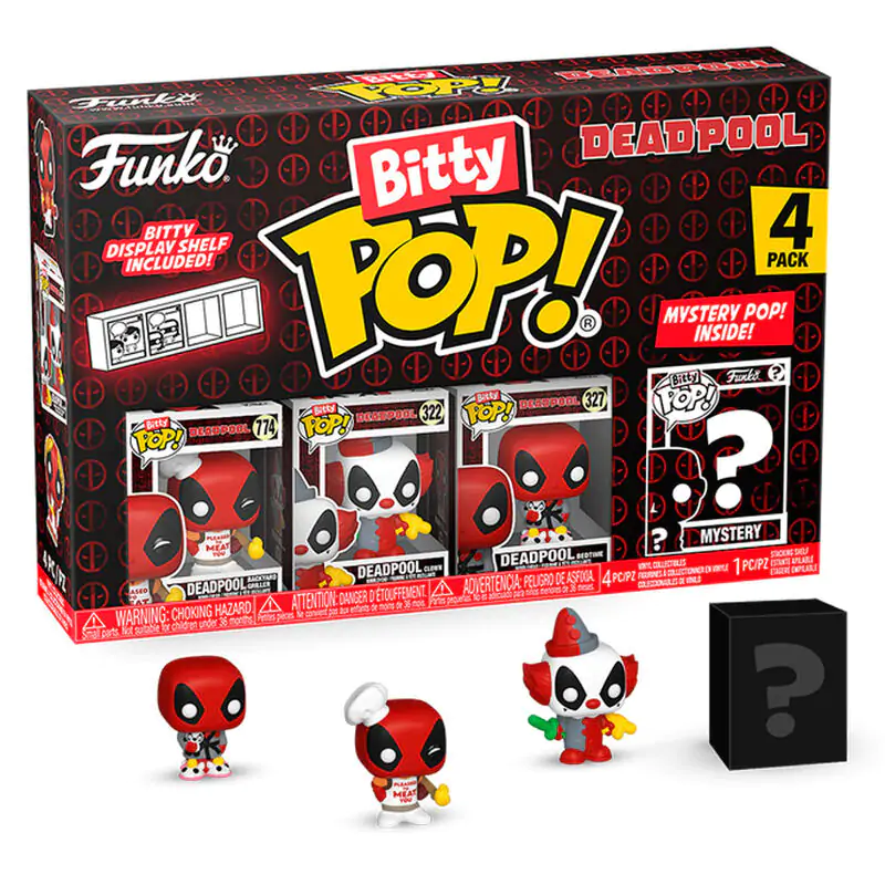 Deadpool Bitty Funko POP! Vinyl Figure 4-Pack Master 2,5 cm termékfotó