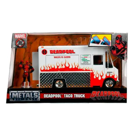 Marvel Deadpool Taco Truck fém autó &amp; figura csomag termékfotó