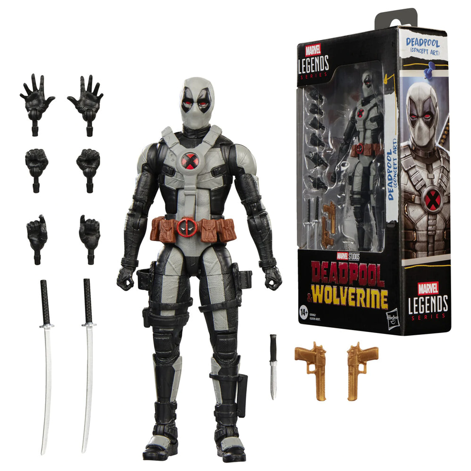 Marvel Deadpool & Wolrerine Deadpool Concept Art akciófigura termékfotó