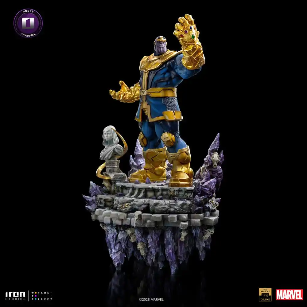 Marvel Deluxe BDS Art Scala 1/10 Thanos Infinity Gaunlet Diorama szobor figura 42 cm termékfotó