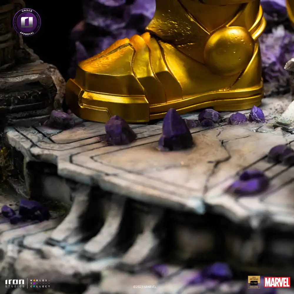 Marvel Deluxe BDS Art Scala 1/10 Thanos Infinity Gaunlet Diorama szobor figura 42 cm termékfotó