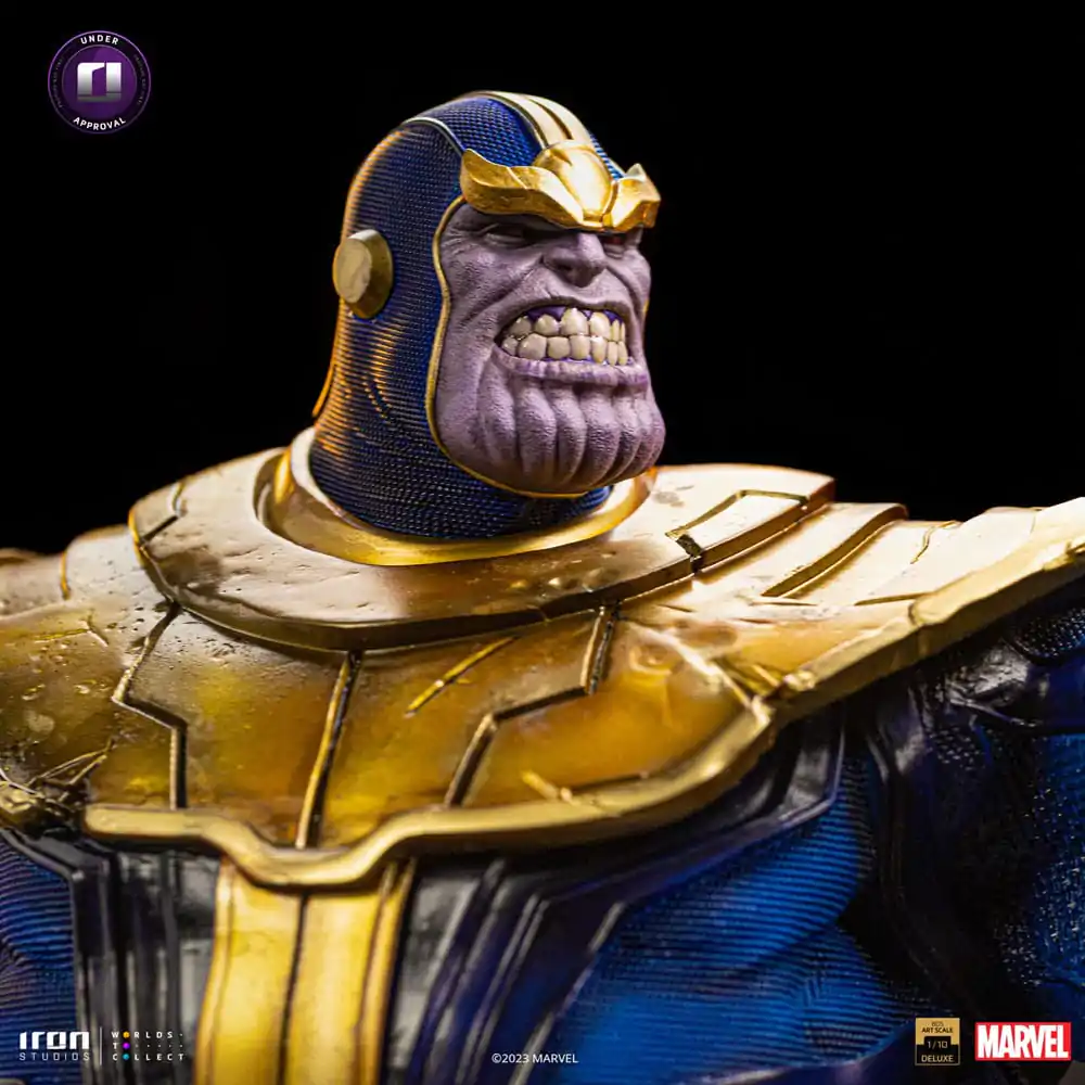 Marvel Deluxe BDS Art Scala 1/10 Thanos Infinity Gaunlet Diorama szobor figura 42 cm termékfotó