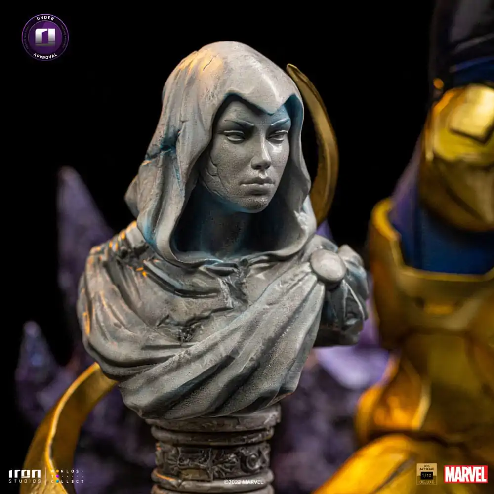 Marvel Deluxe BDS Art Scala 1/10 Thanos Infinity Gaunlet Diorama szobor figura 42 cm termékfotó