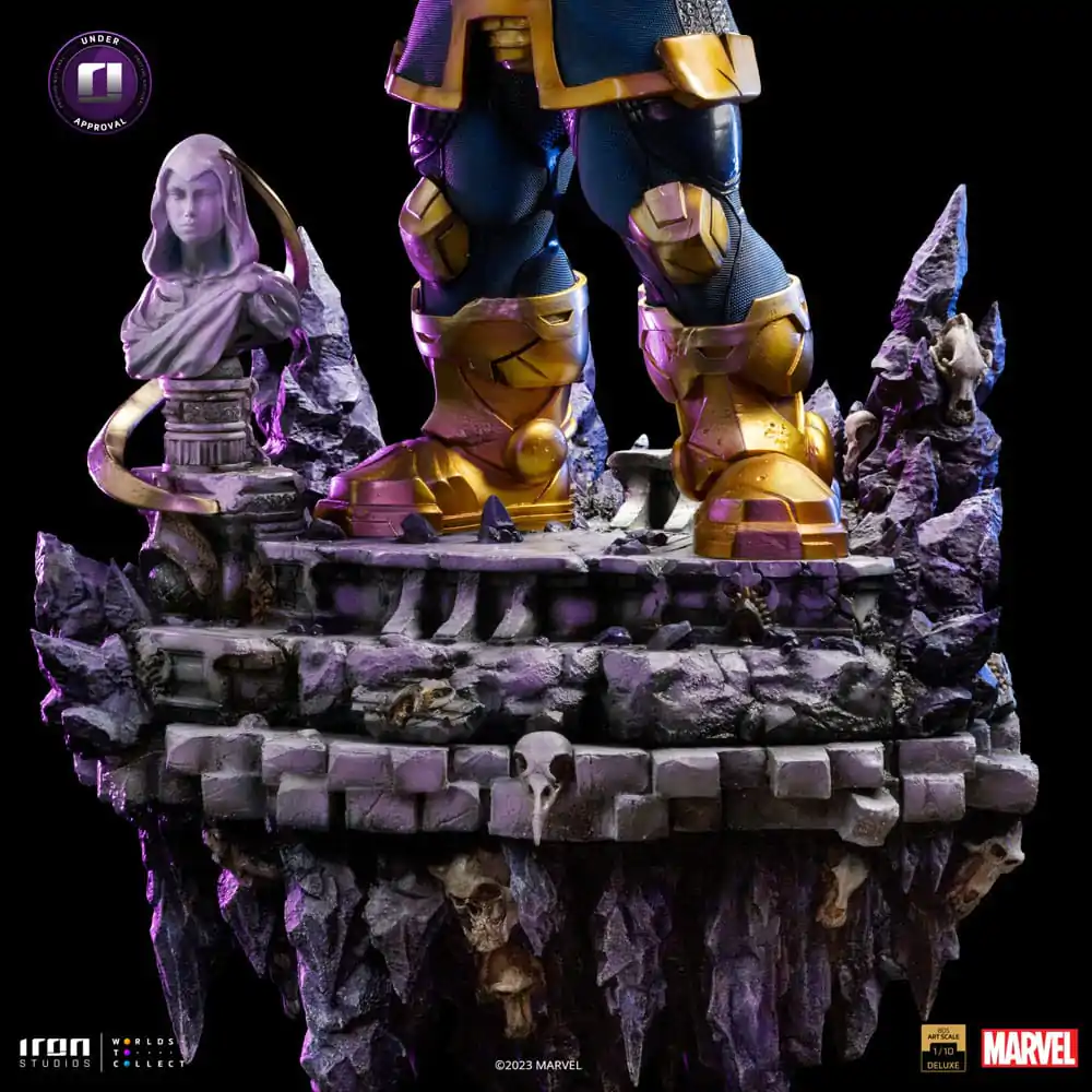 Marvel Deluxe BDS Art Scala 1/10 Thanos Infinity Gaunlet Diorama szobor figura 42 cm termékfotó