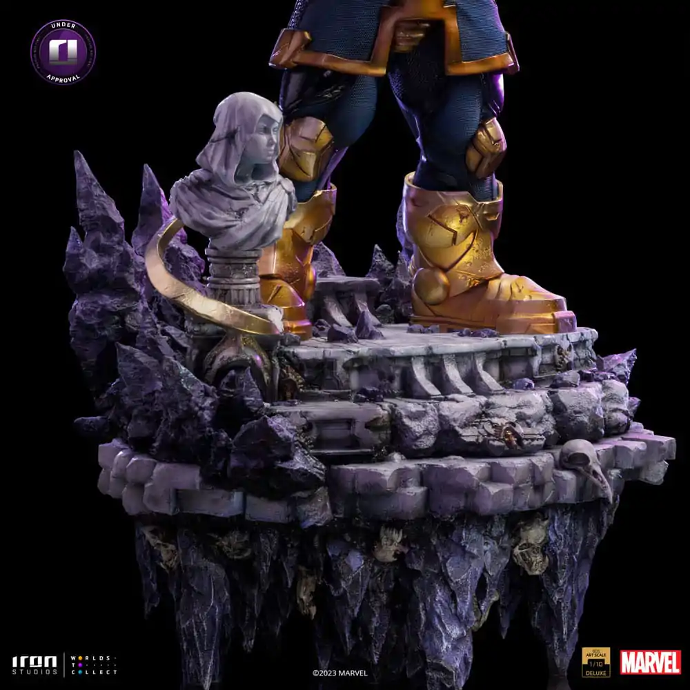 Marvel Deluxe BDS Art Scala 1/10 Thanos Infinity Gaunlet Diorama szobor figura 42 cm termékfotó