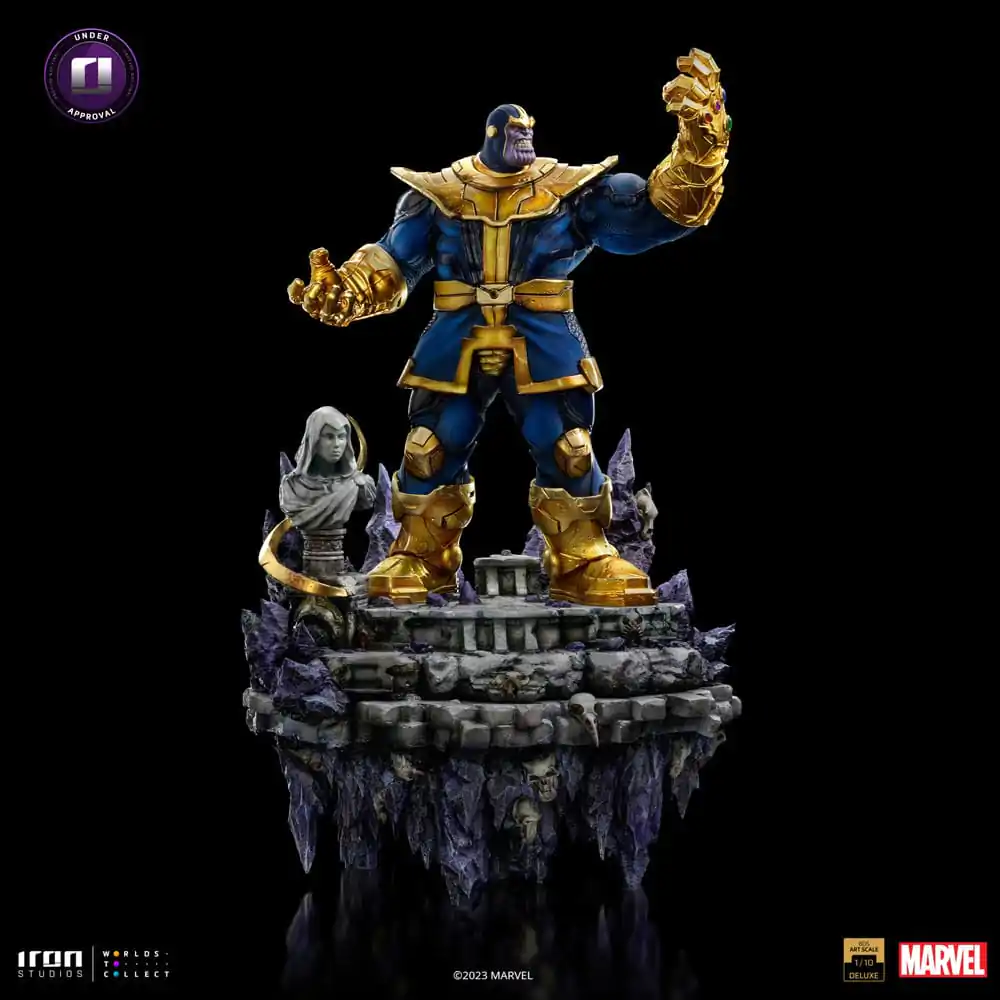 Marvel Deluxe BDS Art Scala 1/10 Thanos Infinity Gaunlet Diorama szobor figura 42 cm termékfotó