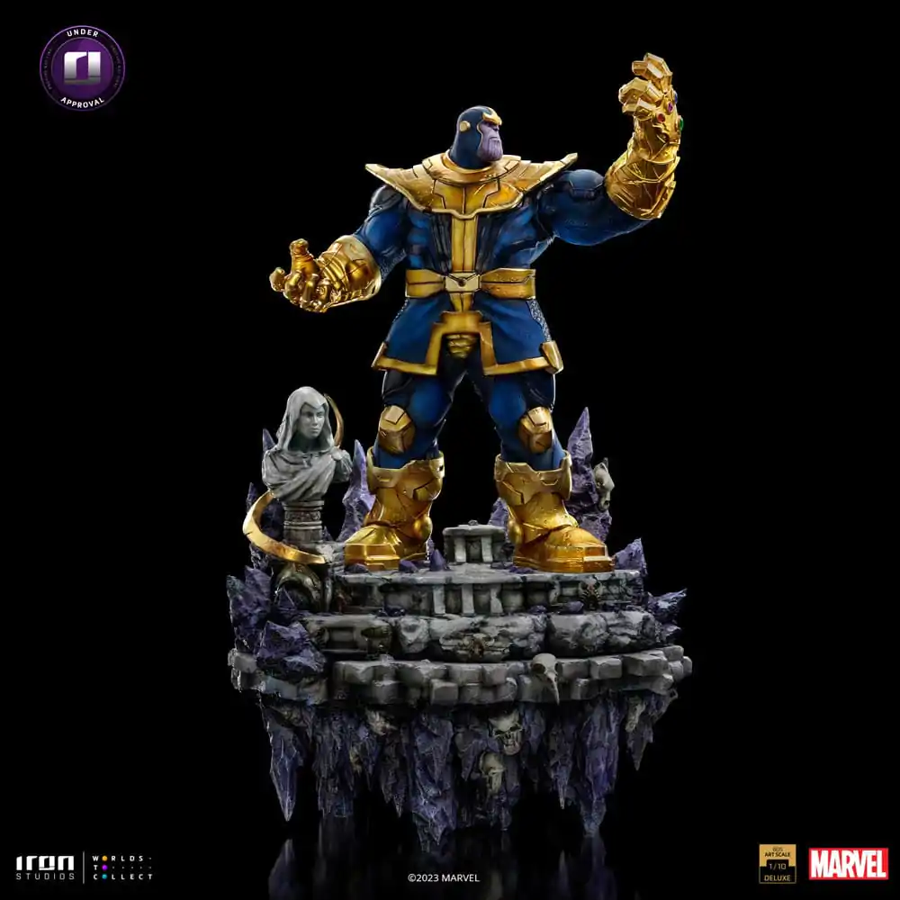 Marvel Deluxe BDS Art Scala 1/10 Thanos Infinity Gaunlet Diorama szobor figura 42 cm termékfotó