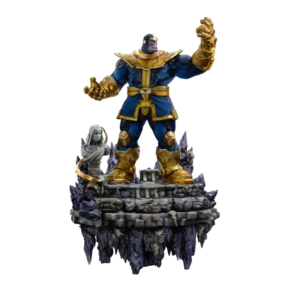 Marvel Deluxe BDS Art Scala 1/10 Thanos Infinity Gaunlet Diorama szobor figura 42 cm termékfotó