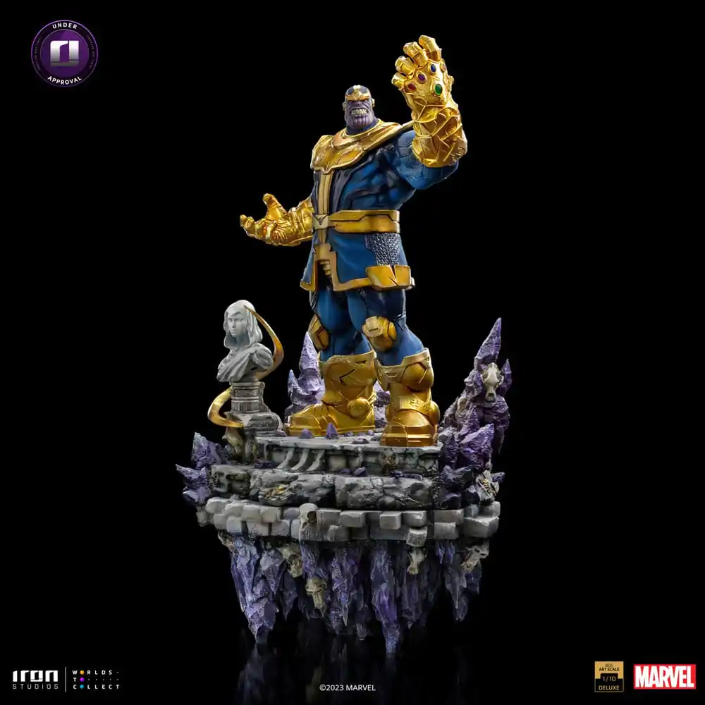 Marvel Deluxe BDS Art Scala 1/10 Thanos Infinity Gaunlet Diorama szobor figura 42 cm termékfotó