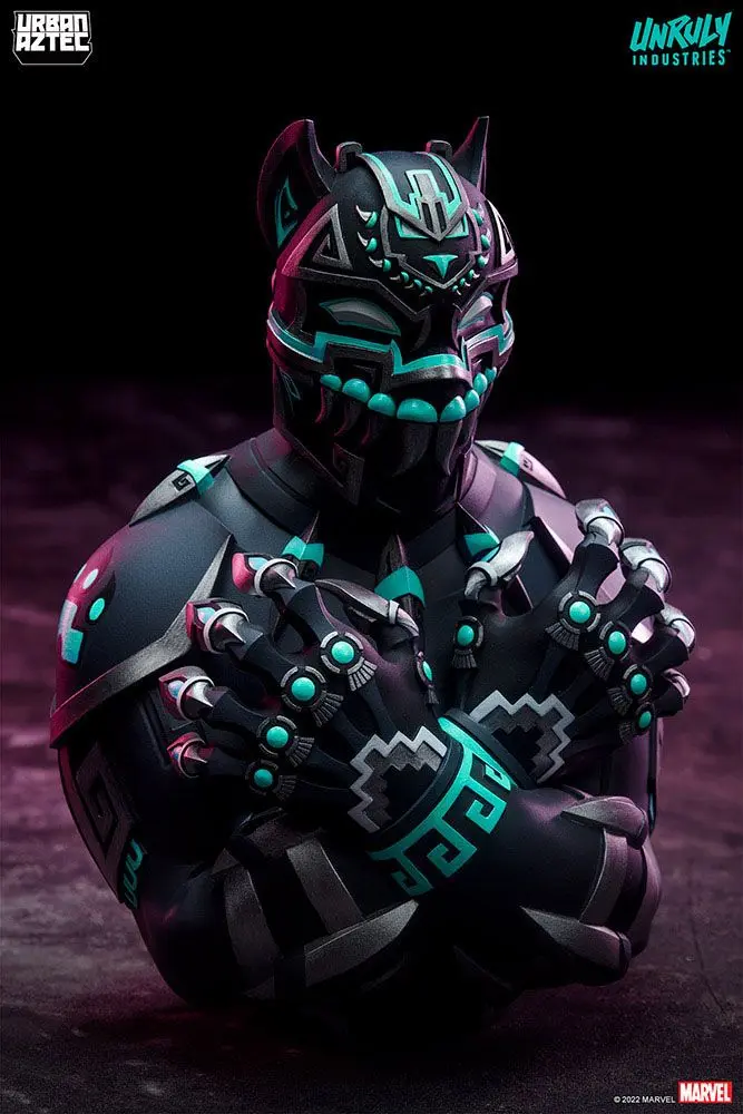 Marvel Designer Collectible Black Panther by Jesse Hernandez Vinyl mellszobor figura 19 cm termékfotó