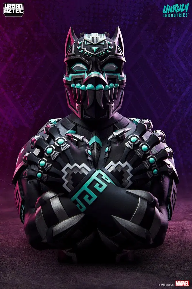 Marvel Designer Collectible Black Panther by Jesse Hernandez Vinyl mellszobor figura 19 cm termékfotó